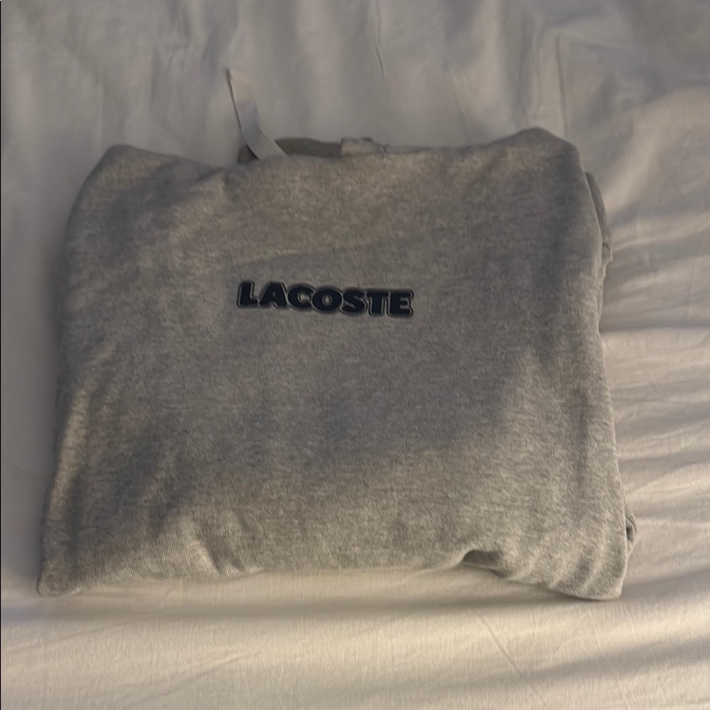 Lacoste Heather Gray Pullover